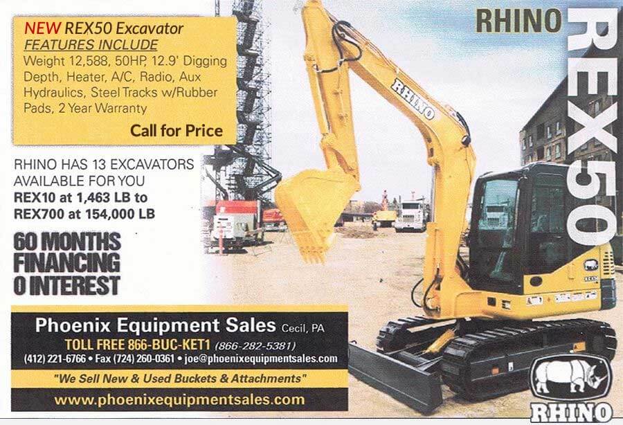 New Rhino Excavator - Call for pricing